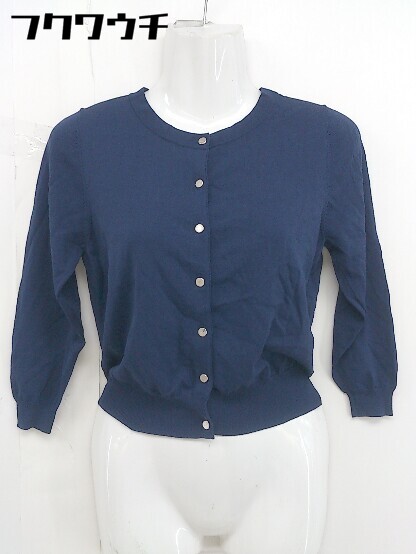 ◇ La TOTALITE ラ トータリテ 長袖 カーディガン ネイビー レディース 【中古】