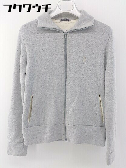 ◇ CROLLA クローラ aquagirl アクアガール ロゴ 刺繍 ジップアップ 長袖 ジャケット ライトグレー レディース 【中古】