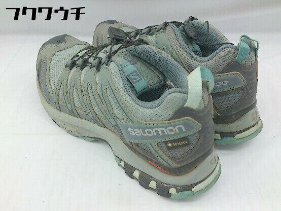 ◇ SALOMON サロモン XA Pro 3D Gtx スニーカー シューズ サイズ23.5cm グリーン系 レディース 【中古】