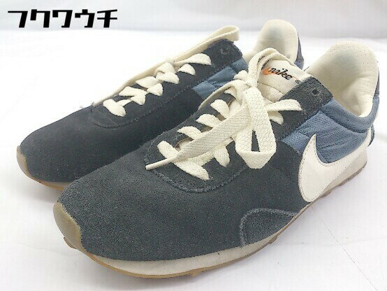◇ NIKE ナイキ PRE MONTREAL RACER VINTAGE 555258-014 スニーカー シューズ サイズ25.0cm ブラック ブルー系 レディース 【中古】