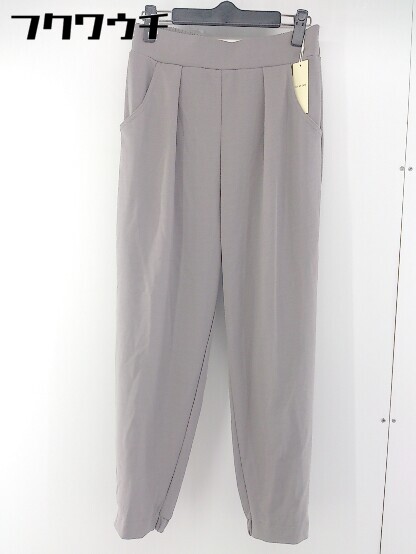 ◇ ◎ mili an deni ミリアンデニ タグ付き タック テーパード パンツ サイズL グレー系 レディース 【中古】