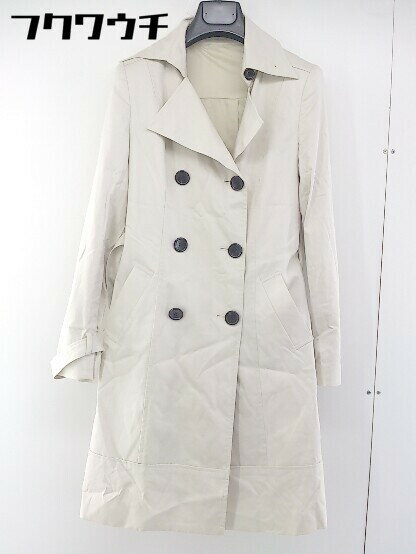 ◇ ◎ ru アールユー ベルト付 長袖 トレンチ コート サイズ2 ベージュ レディース 【中古】