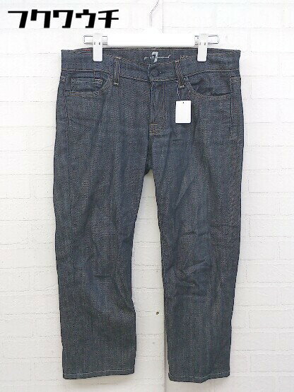◇ 7 For All Mankind セブンフォーオールマンカインド デニム ジーンズ パンツ サイズ27 ネイビー ホワイト レディース 【中古】