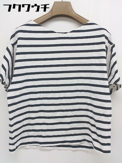 ◇ BEAUTY & YOUTH ビューティアンドユース UNITED ARROWS ボーダー 半袖 カットソー ホワイト系 レディース 【中古】