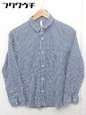 ◇ ◎ FORK&SPOON フォーク&スプーン URBAN RESEARCH チェック 長袖 シャツ サイズ2 ネイビー ホワイト系 メンズ 【中古】