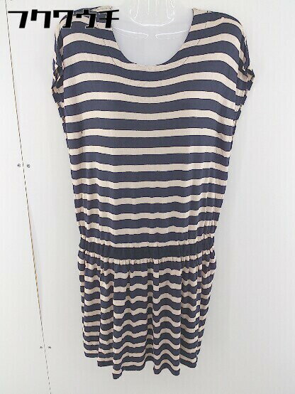 ◇ nitca ニトカ ボーダー　ウエストゴム　フレンチスリーブ 膝丈 ワンピース サイズF ベージュ　ネイビー レディース 【中古】管理番号110806000150620210823ベースW81/野付属品無素材画像参照色ベージュ　ネイビーサイズサイズF梱包サイズ1宅急便運賃一覧表はこちらをクリック採寸サイズ着丈：約86cm　肩幅：-cm　身幅：約44cm　ウエスト：約37cm　袖丈：約32cmサイズガイドはこちらをクリックコンディションレベルBコンディション詳細はこちらをクリックコンディション詳細商品状態、状態の目安につきまして、あくまでも弊社基準による目安となっております。リユース品の特性上、大小様々なダメージが発生しており、全ての商品の全てのダメージ詳細を記載する事が難しい為、目安として記載をさせていただいております。二次流通品のご理解、ご納得を頂いた上、ご購入をお願い致します。