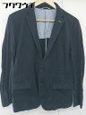 ◇ BEAUTY&YOUTH ビューティ&ユース UNITED ARROWS シングル 2B 長袖 テーラードジャケット サイズL ネイビー メンズ 【中古】
