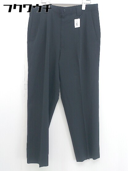◇ PARADISO パラディーゾ ツータック スラックス パンツ サイズ85 ブラック メンズ 【中古】