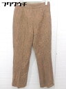 ◇ yuw ユウ LOWRYS FARM ローリーズファーム 総柄 パンツ サイズL ブラウン系 レディース 【中古】