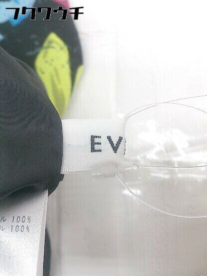 ◇ EVRIS エヴリス 総柄 ノースリーブ オールインワン サイズS ブラック系 レディース 【中古】
