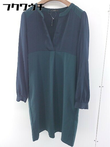 ◇ ◎ URBAN RESEARCH ROSSO アーバンリサーチ ロッソ 長袖 ミニ ワンピース サイズF ネイビー系 グリーン系 レディース 【中古】 ◇ ◎ URBAN RESEARCH ROSSO アーバンリサーチ ロッソ 長袖 ミニ ワンピース サイズF ネイビー系 グリーン系 レディース 【中古】