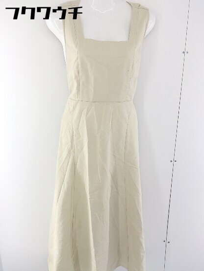 ◇ Discoat ディスコート 編み込み ノースリーブ ロング ワンピース サイズ F ベージュ レディース 【中古】