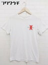 ◇ Saturdays NYC サタデーズ ニューヨークシティ プリント 半袖 Tシャツ カットソー サイズXS ホワイト メンズ 【中古】