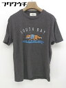 ◇ Kailua Bay カイルアベイ ロゴ プリント 半袖 Tシャツ カットソー サイズM ブラウン マルチ メンズ 【中古】