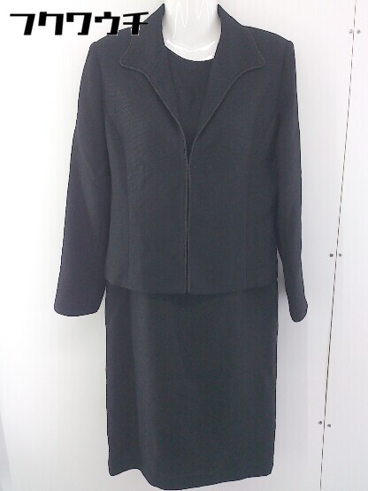 ■ EMMAJAMES エマジェイムス ワンピース ジャケット アンサンブル サイズ11AR ブラック レディース 【中古】