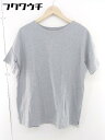 ◇ tree caf? antiqua アンティカ 無地 半袖 Tシャツ カットソー サイズ M グレー メンズ 【中古】