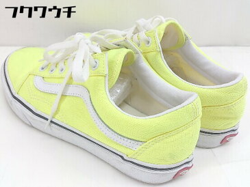 ◇ VANS ヴァンズ OLD SKOOL オールドスクール スニーカー シューズ 24cm イエロー ホワイト レディース 【中古】