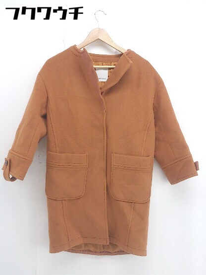 ■ BABYLONE バビロン ウール 長袖 コート サイズ 36 ブラウン系 レディース 【中古】