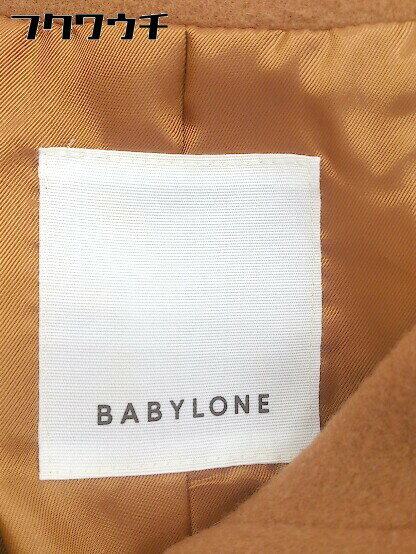 ■ BABYLONE バビロン ウール 長袖 コート サイズ 36 ブラウン系 レディース 【中古】