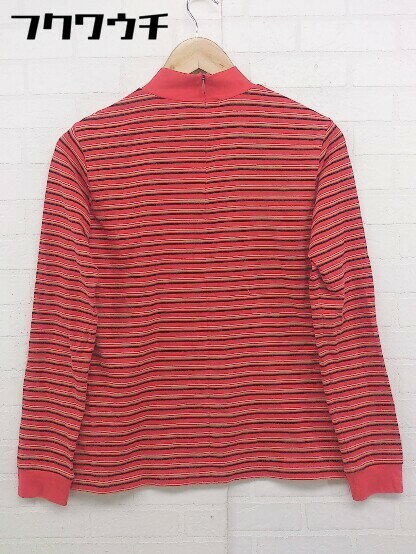 ◇ NIKE GOLF ナイキ ボーダー ハイネック 長袖 カットソー ゴルフウエア サイズ L レッド ブラック ベージュ レディース 【中古】