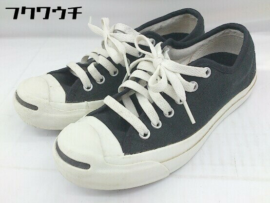 ◇ CONVERSE コンバース 1R194 JACK PURCELL ジャックパーセル スニーカー シューズ サイズ22.5cm ブラック レディース 【中古】