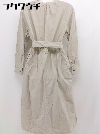 ◇ ◎ favori ファヴォリ ウエストベルト付き 長袖 ロング ワンピース サイズ9AR ベージュ系 レディース 【中古】