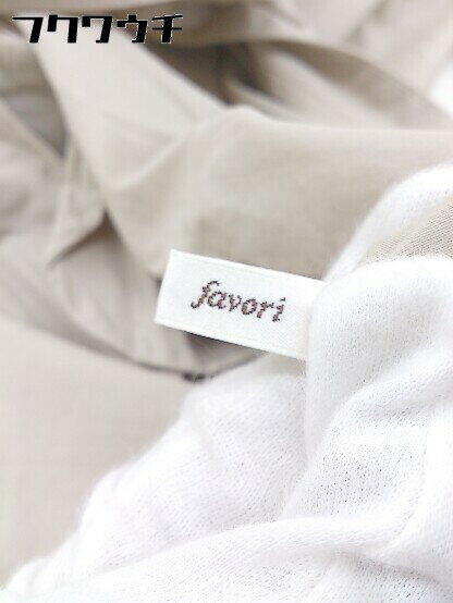 ◇ ◎ favori ファヴォリ ウエストベルト付き 長袖 ロング ワンピース サイズ9AR ベージュ系 レディース 【中古】