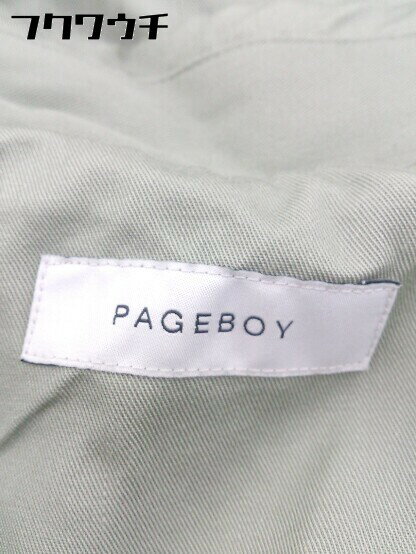 ■ ◎ PAGEBOY ページボーイ ウエストベルト付き トレンチ コート サイズM カーキ レディース 【中古】