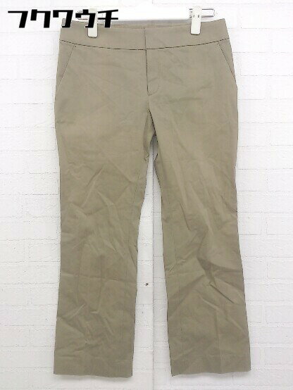 ◇ UNTITLED アンタイトル ストレッチ スリット パンツ サイズ2 ベージュ レディース 【中古】