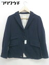 ◇ green label relaxing UNITED ARROWS ウール ジャケット サイズ36 ネイビー レディース 【中古】(4)