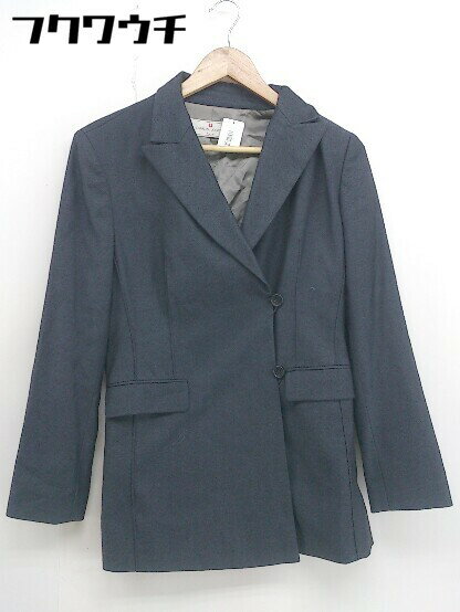 ◇ CHARLES JOURDAN シャルル ジョルダン 薄手 ウール 長袖 コート サイズ 38 グレー レディース 【中古】