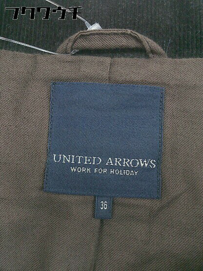 ◇ UNITED ARROWS ユナイテッドアローズ コーデュロイ ジャケット サイズ36 ブラウン系 レディース 【中古】