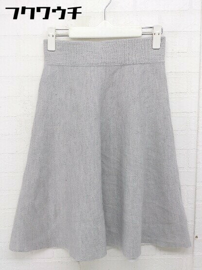 ◇ Spick & Span スピック アンド スパン 膝丈 フレア スカート グレー レディース 【中古】