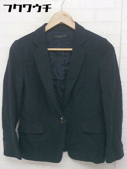 ◇ UNITED ARROWS ユナイテッドアローズ 1B 長袖 テーラードジャケット サイズ38 ブラック レディース 【中古】
