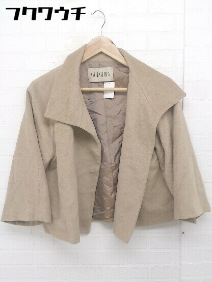 ◇ SWING スウィング アンゴラ混 長袖 コート ジャケット サイズ40 ブラウン レディース 【中古】