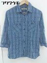 ◇ ◎ JOURNAL STANDARD ジャーナルスタンダード チェック 長袖 シャツ サイズM ネイビー ホワイト メンズ 【中古】