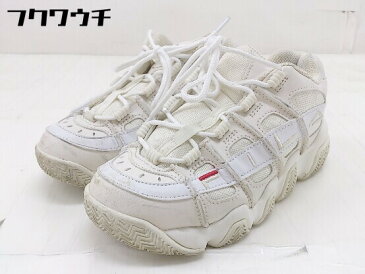 ◇ FILA フィラ ダットスニーカー シューズ サイズ 23 ホワイト レディース 【中古】