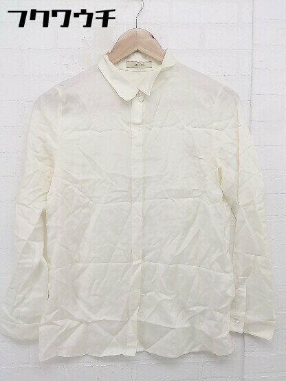 ◇ ◎ DESPRES デ プレ サテン調 長袖 シャツ ブラウス サイズ 1 アイボリー レディース 【中古】