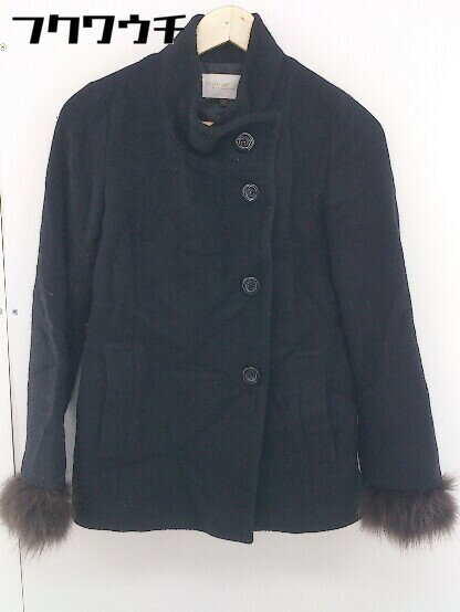 ■ ◎ PROPORTION BODY DRESSING プロポーションボディドレッシング 長袖 コート サイズ1 ブラック レディース 【中古】