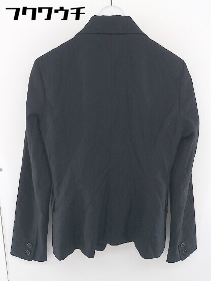 ◇ NATURAL BEAUTY BASIC シャドーストライプ テーラード ジャケット サイズS ブラック レディース 【中古】