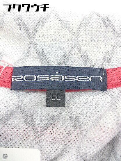 ◇ ◎ Rosasen ロサーセン 鹿の子 半袖 ポロシャツ サイズLL グレー系 メンズ 【中古】