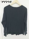 ◇ JOURNAL STANDARD relume ワッフル コットン ニット 長袖 トレーナー サイズ F ブラック メンズ 【中古】