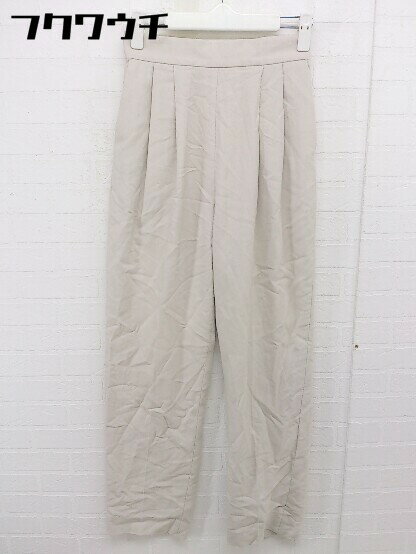 ◇ Mila Owen ミラオーウェン サイドジップ タック センタープレス パンツ サイズ0 ライトベージュ レディース 【中古】(4)