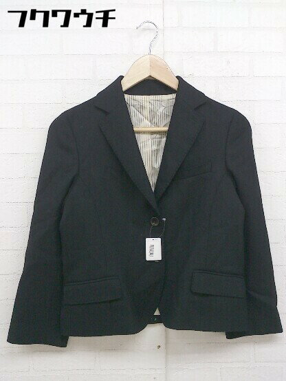 ◇ NOLLEY'S Pink ノーリーズ ピンク 2B シングル 長袖 テーラード ジャケット サイズ38 ブラック レディース 【中古】