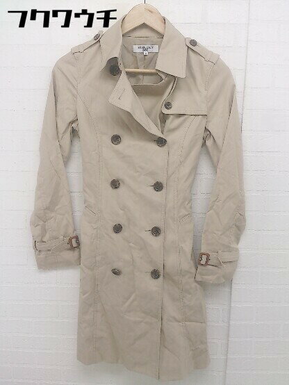 ◇ ◎ NATURAL BEAUTY BASIC ナチュラルビューティーベーシック 長袖 トレンチ コート サイズS ベージュ レディース 【中古】