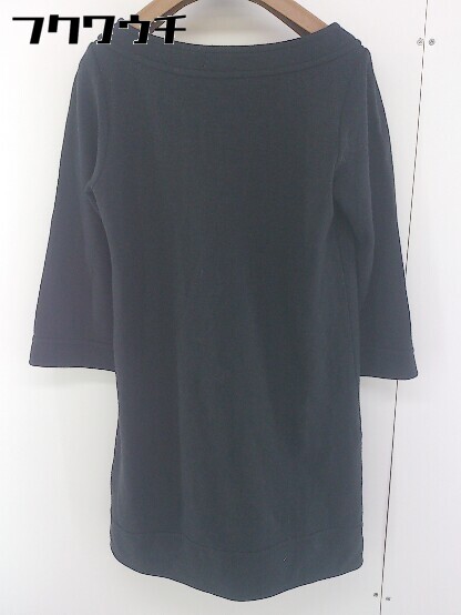 ◇ N Natural Beauty Basic エヌ ナチュラルビューティーベーシック 長袖 膝丈 ワンピース サイズM ブラック レディース 【中古】