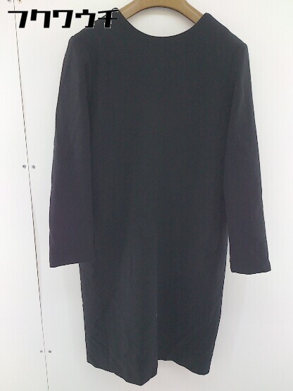 ◇ green label relaxing UNITED ARROWS バックジップ 長袖 膝丈 ワンピース ブラック レディース 【中古】(4)