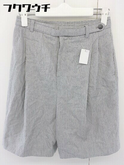 ◇ LIMITLESS LUXURY リミットレスラグジュアリー ハイウエスト ハーフ ショート パンツ サイズ36 グレー レディース 【中古】