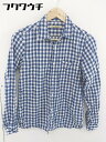 ◇ ◎ JOURNAL STANDARD ジャーナルスタンダード ギンガムチェック 長袖 シャツ サイズS ネイビー ホワイト メンズ 【中古】