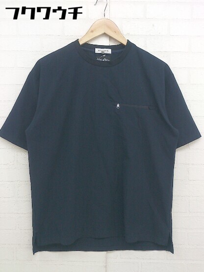 ◇ THE SHOP TK TAKEO KIKUCHI primeflex ストレッチ 半袖 Tシャツ カットソー サイズM ネイビー系 メンズ 【中古】